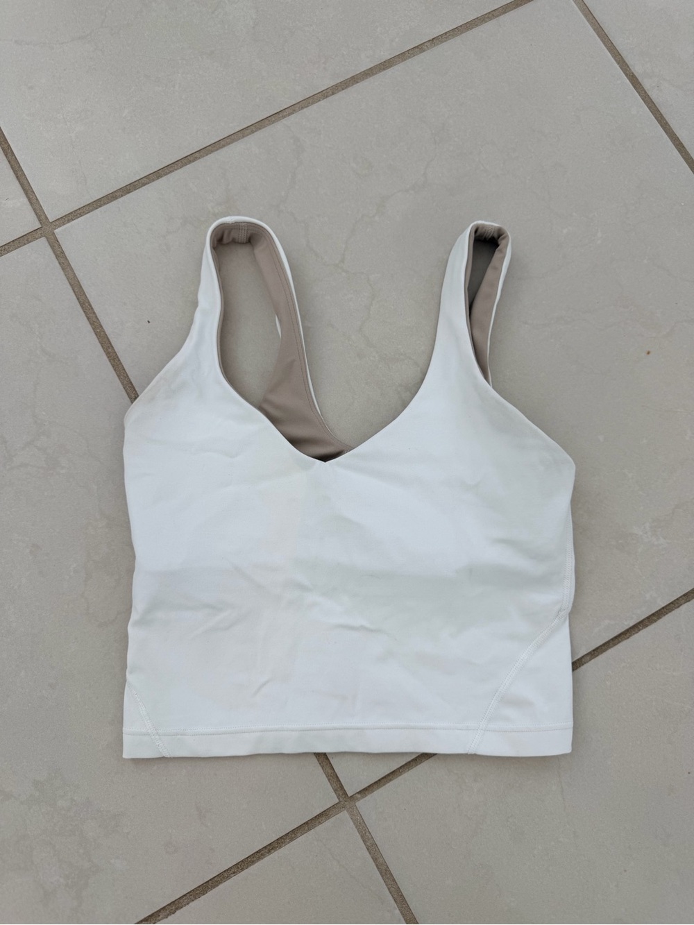 White Lululemon Align Tank